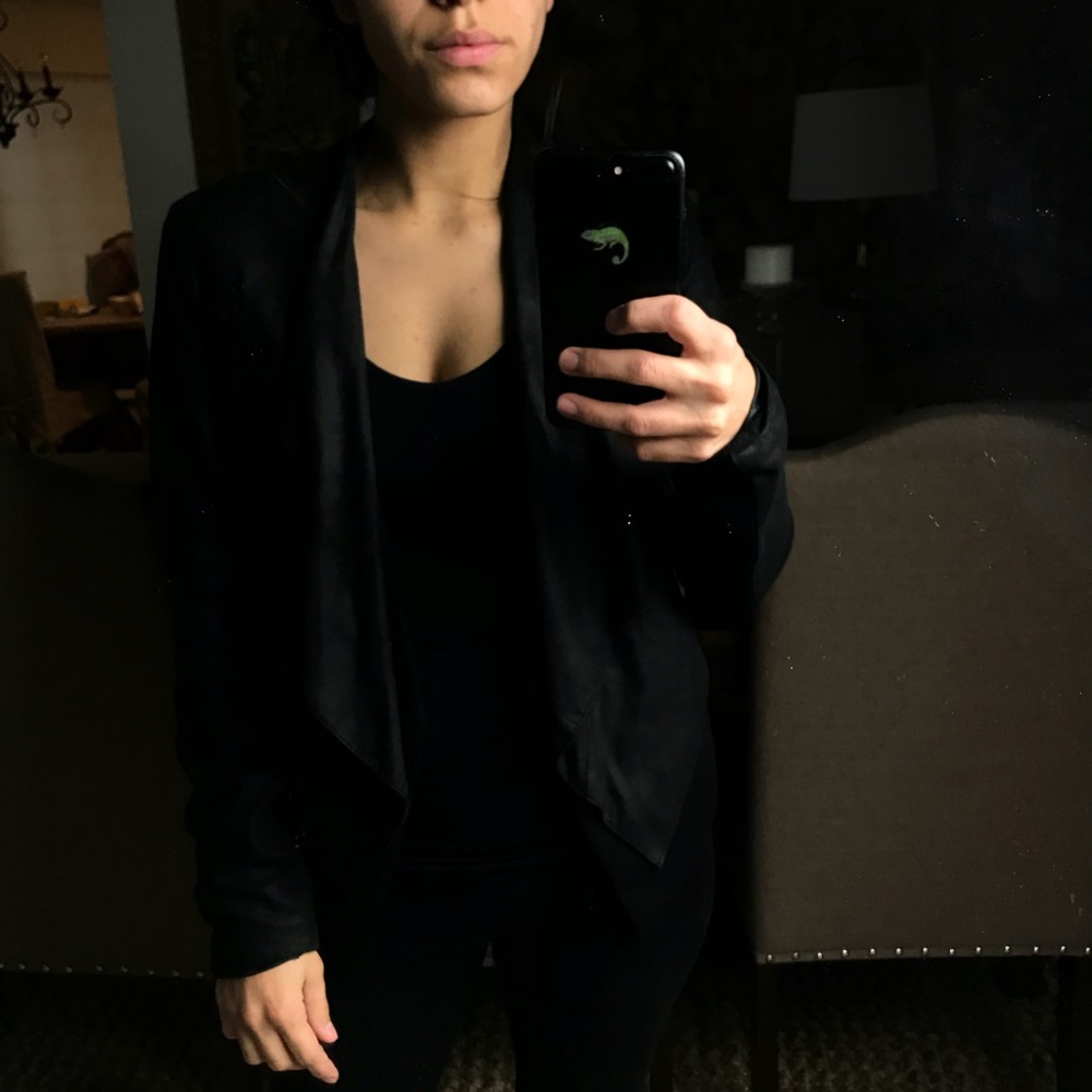 Neumann Marcus Black Crip Jacket - image 1